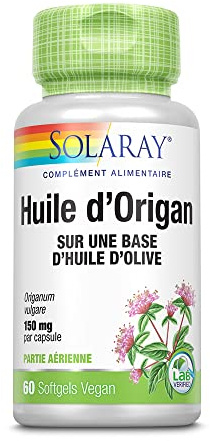Solaray Huile d'Origan 60 Capsules