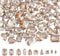 CHGCRAFT 100 Stück 10 Stil Strasssteine zum Aufnähen Glas Strasssteine Flatback Sew on Crystals Kralle Strassstein für Handwerk für Kunsthandwerk Kostüm Kleidung Schmuck, Gold