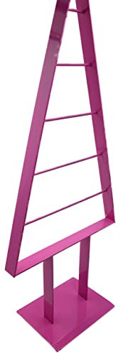 edelstahlheini.de Tannenbaum Metall Weihnachtsbaum Edel Schwarzbraun Hochglanz 98cm (Pink)