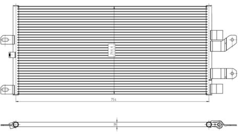 NRF 350389 KONDENSATOR KLIMAKÜHLER KLIMAKONDENSATOR mit Dichtring