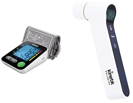 Kinetik Wellbeing Advanced Blood Pressure Monitor & Ear and Non-Contact Thermometer – Used by The NHS – Which? Best Buy 2021 – in Association with St John Ambulance