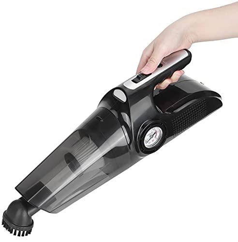 Acouto Handstaubsauger, 120 W Vier-in-Eins-Staubsauger mit Lampe 3,9 M Kabel Fahrzeug-Trocken-Nass-Kehrmaschine ZigarettenanzüNder für Auto-Haustierhaare