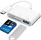 Lecteur de Carte USB C 3 en 1 - Micro SD TF Mémoire Compatible Avec Pad Pro, Chromebook, XPS, Galaxy S10/S9 et Plus d'Appareils