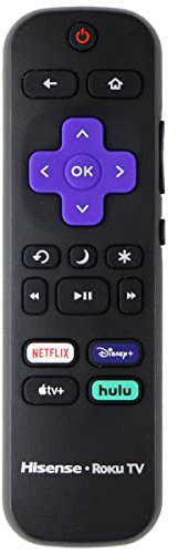 Hisense OEM Remote Control (RC-AFIR) HU-RCRUS-23 for Select Hisense TVs - Black