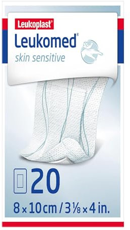 Leukoplast Leukomed Skin Sensitive Medicazione Adesiva Misura 8x10cm, 5 Pezzi