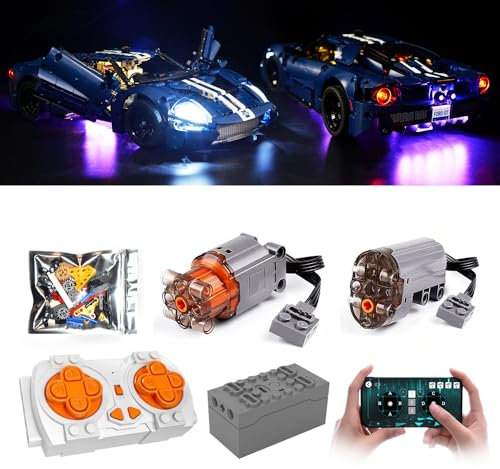 XGREPACK Kit de télécommande moteur et éclairage pour Lego Ford GT 42154