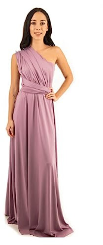Taniri Infinity Kleider für Brautjungfern - Umstandskleid - Weihnachtskleid für Frauen - Brautjungfernkleid für Hochzeit, Dusty Rose, Einheitsgröße Mehr