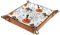 Rolling Dice Games Tablett Halloween Kürbis Faltbare Leder Quadratische Schmucktabletts Schlüssel Münzen Süßigkeiten Aufbewahrungsbox