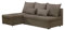 BROMARKT Ecksofa SERTA L-Form Schlafsofa Wohnlandschaft Links/Rechts Couch, Bettkasten,Schlaffunktion,viele Farbvarianten (Links, Rino 16 - Hellbraun, h80 x t141 x b200 cm)