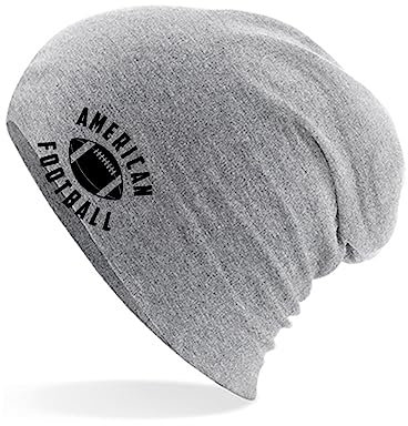 Huuraa Mütze American Football Ball Geschenk Heather Grey American Football Accessoire