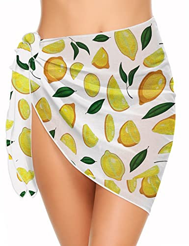 Ekouaer Damen Pareo Strandtuch Sarong Strand Rock Bikini Tuch Strand Strandkleid Wickelkleid Wrap Skirt