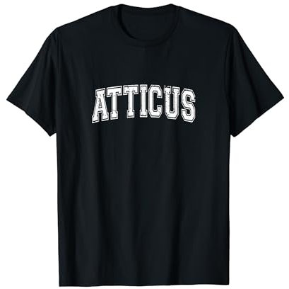 Uni-Stil Personalisierter Name Classic Atticus T-Shirt