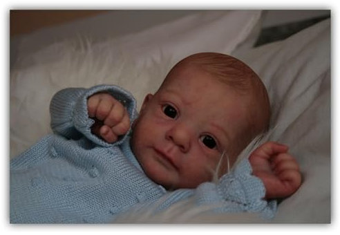 Anano Reborn Puppen Mit Gewicht Und Puppe Wie EIN Echtes Baby 19 Zoll Silikon Baby Puppe Reborn Baby Mädchen Schlafend Therapiepuppe