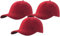MFAZ Morefaz Ltd Set 3X Herren Baseballkappe Cap Verstellbarer Riemen Baseball Mütze (DE/NL/SE/PL, Alphanumerisch, M, XL, Maroon)