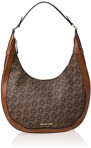Michael Kors Damen Lg Crescent Tz Hobo Shldr Umhängetasche, BRN/GEPÄCK