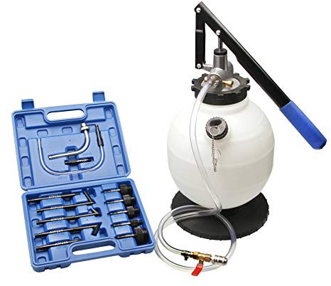 Stahl-Faust Ölfüllgerät Einfüllgerät ATF Getriebeölpumpe 7,5L und 15 Adapter