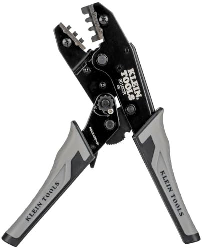 Klein Tools 3010CR MC4 Solar-Ratschen-Crimpzange für 10–14 AWG Kupferlitzen-PV-Steckverbinder