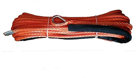 treuil électrique 4X4 Offroad 12000lbs de 10mm x 30m avec la corde de plasma - Léger et solide(Oranje)