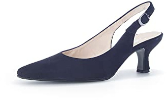 Gabor Damen Slingpumps, Frauen Absatzschuhe,Slingback,knöchelriemchen,high Heels,Heels,hochhackige Schuhe,stoeckelschuhe,Atlantik,35 EU / 2.5 UK