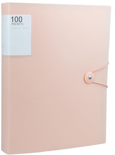 Sichtbuch A4 Produkte Kunstpräsentationsbuch, 100 Taschen Mappe mit Klarsichthüllen A4