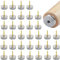 35PCS Screw-on Furniture Felt Pads, 20mm 24mm Chair Leg Floor Protector Felt Pads for Furniture Feet Felt Gliders with Easy Screw Installation Are Ideal Protector Pads for Wooden Floors and Furniture