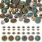 PandaHall - Set di 18 rivetti a vite per pelle, bottoni a pressione, bottoni a pressione per indumenti, decorazione per borse, scarpe, artigianato in pelle, vestiti, cinture