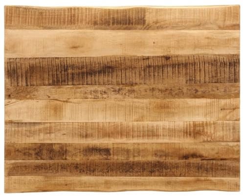 vidaXL Tischplatte Natürlicher Rand Holz Grober Griff 110 x 80 x 3,8 cm, Tischplatte, Holztischplatte, Ersatzscheibe