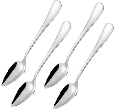 Healifty 4 Stück -schlammschaber Essenslöffel Servieren Von Utensilien Die Sonnenschutzscheibe Kapuzenschattierungsplatte Essgeschirr Sunnet Shading Board Panzer Rostfreier Stahl Silver