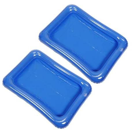 TOYANDONA 2piezas Piscinas Inflables para Muñecas Accesorios para Casa De Muñecas Mesa Agua para Piscina Flotadores para