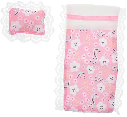 Supvox Puppenhaus-Miniaturen puppenbett puppenhaus Einrichtung Puppenhaus Doppelstockbett Puppenhaus Bettwäsche Puppenhaus Decke Mini-Sofa Miniatur-Puppenstubenmöbel Stoff