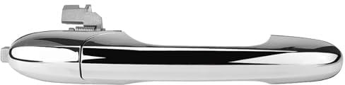 Exterior Door Handle For Fiat 500 2012-2018 68069943AC 68069942AC Car Exterior Door Handle Chrome Left Hand Drive Exterior Outer Door Handle(Left Passenger Side)