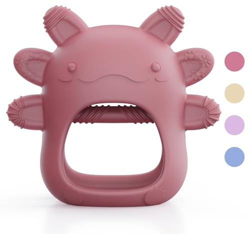 akolik Beißring Baby, Baby Spielzeug und Zahnungshilfe für 0 3 6 9 Monate, BPA-freies Beissring für Babys, Beißhandschuhe, Lebensmitteltaugliche Geschenke für Neugeborene