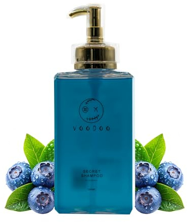 Voodoo Secret Shampoo | Deep Cleansing,Magnesium and Organic Seaweed, Natural Shine for All Hair Types (Blueberry-300ML)- Pack of 1