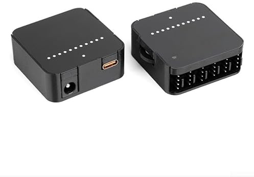 12V DC PWM-Lüftersteuerung Hub, Modell C (Type-C + DC-Anschluss), 4-polig, Manuelle Drehzahlregelung 0–100%, LED-Anzeige, Unterstützt Bis Zu 6 Lüfter, 60 W Gesamtleistung(DC Sockets)