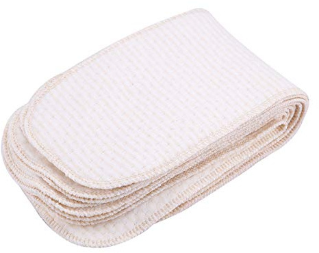 Baby Windeln Stoffwindeln Neugeborene wiederverwendbare waschbare 10 -pcs atmungsfähige Baumwolleinsatzwindel -Liner weich absorbierende für Säuglinge 035 Monate Kaffeestreifen