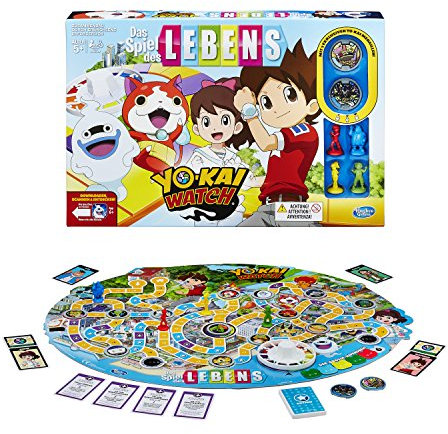 Hasbro Spiele B6493100 - Spiel des Lebens Yokai Watch, Familienspiel