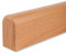 Handlauf Buche lackiert - 45x80mm - Vierkant gerundet (80 cm)