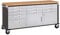 Seville Classics Fahrbare Werkbank mit 11 Schubladen, 182,9 x 50,8 x 95,2 cm, graphit