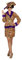 Wilbers Damen Kostüm Glamour Leo Rock Jacke Gürtel Karneval Fasching Gr.42