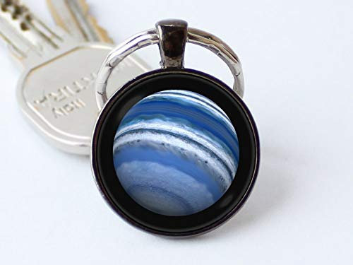Bloody devil Moon & Space Schlüsselanhänger, Neptun Schlüsselanhänger Neptun Schmuck Neptun Schmuck Neptun Schlüsselanhänger Weltraum Geschenk Neptun Anhänger Planet Schlüsselanhänger Planet