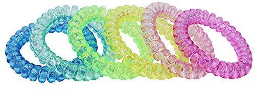 Sensory Fidget Bracelet Stretchy Coil Bracelets for Kids, 6 Pack Toddler Bracelets Funny Speech and Communication Aid Sensory Toys for Boys Girls with Autism ADHD Anxiety or Special Needs