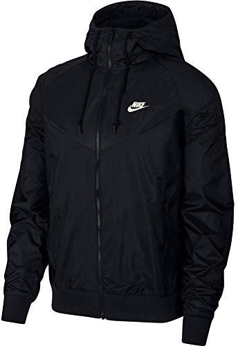 Nike M NSW He WR JKT HD Veste de sport Homme Black/Black/Black/(Sail) FR: S (Taille Fabricant: S-T)