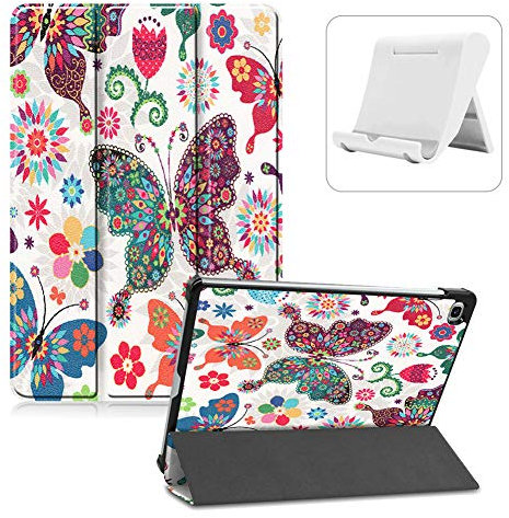 Shinyzone Coque pour Samsung Galaxy Tab S6 Lite 10.4 Pouces 2020,Smart Cover Housse Étui Cuir de Protection Rigide Mince avec Support pour Samsung Tab S6 Lite P610/P615 Tablette,Papillon
