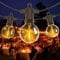 ZOTOYI Lichterkette Glühbirnen Aussen, 15M Outdoor Lichterketten Glühbirnen,25 G40 Birnen 2 Ersatzbirnen IP65 Wasserdicht Warmweiß LED Glühlampen für Innen Deko Draussen, Party, Festival, Hochzeit
