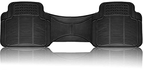 Vaygway Car Floor Mat Runner - Rubber Rear Floor Mat Liner - Black Back Seat Mat Liner - Auto Trimmable Universal Fit Mat for Vehicle
