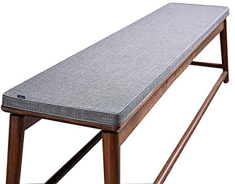 Zoomile Bankkissen, 2-, 3-, 4-Sitzer, 100 cm/150 cm/180 cm/200 cm, Holzmöbel, Bankkissen, Sofa, Sitzkissen für drinnen und draußen, Garten, Schaukel, Terrassenmöbel (Grau, 30 x 180 cm)
