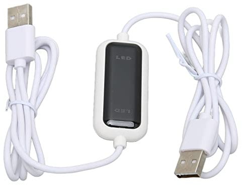Goshyda PC zu PC Datenübertragungskabel, Laptop USB zu USB PC Datendateiübertragungskabel, Datendateiübertragungsbrücke LED-Kabel, einfaches Kopieren zwischen 2 Computern