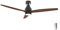 Cecotec Ventilatore da soffitto con luce EnergySilence Aero 5300 Black&Wood Design 30 W, diametro 52 con 3 pale, motore DC, luce LED, telecomando, timer e modalità Winter-Summer