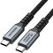 HOTNOW Short USB C monitor Cable 0.5m 1Pack, 50cm USB C Video cable 4k @60hz USB 3.2 gen 2 cable with 20Gbps Data Transfer and PD 100W Fast charge for iPhone 16/15,iPad,Galaxy S25 S24,MacBook,SSD