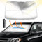 D-Lumina Parasol Coche Delantero，Parasol Accesorios Coche Delantero Plegable，con Anti UV Rayos, Fácil de Instalary Almacenar, para Mayoría de Coches, SUV, Camiones (L-140×80cm)